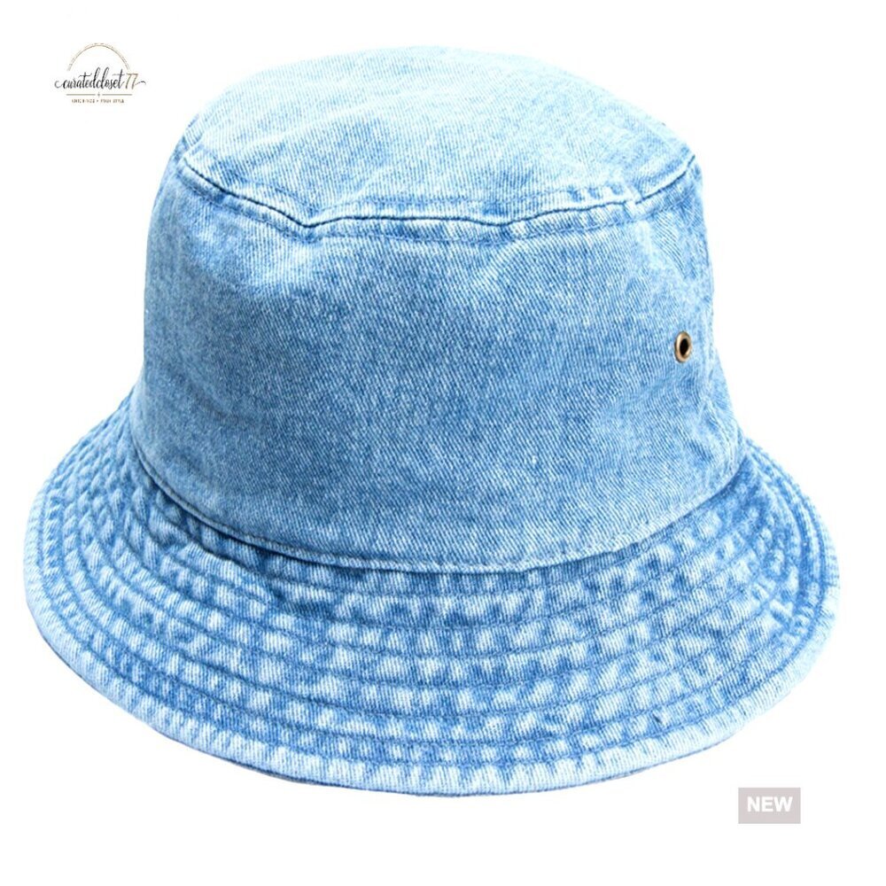 Packable Cotton Bucket Hat for Travel Summer Beach Outdoor Activities